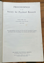 1931-32 SOCIETY FOR PSYCHICAL RESEARCH - OCCULT SPIRITS PSYCHIC PARANORMAL ESP