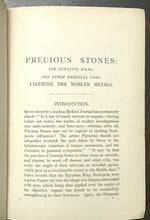 1907 PRECIOUS STONES FOR CURATIVE WEAR - MYTHS FOLKLORE POWER of METALS STONES