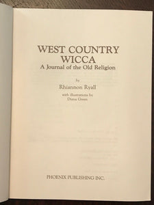 WEST COUNTRY WICCA OLD RELIGION - Ryall, 1st 1989 - MAGICK WITCHCRAFT DIVINATION