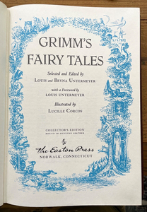 GRIMM'S FAIRY TALES - Easton Press, 1980 - ILLUSTRATED FAIRYTALES - Full Leather