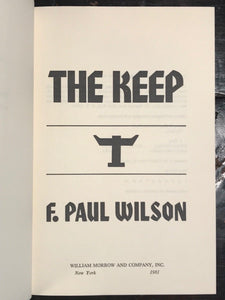 THE KEEP by F. PAUL WILSON - 1st/1st, 1981 HC/DJ - SUPERNATURAL HORROR NAZIS