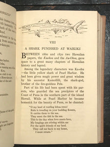 LEGENDS OF OLD HONOLULU - Westervelt, 1st Ed, 1915 - SCARCE HAWAII FOLKLORE MYTH