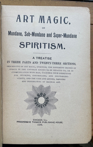 ART MAGIC, SPIRITISM - Britten, 1898 - MAGICK, MAGICAL ARTS, SPIRITS, OCCULT