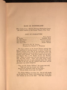 ALICE'S ADVENTURES IN WONDERLAND, Lewis Carroll, 1st/1st PHOTOPLAY EDITION 1919