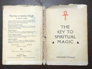 KEY TO SPIRITUAL MAGIC - 1st 1943 SELF-HELP THEOSOPHY SPIRIT ANCIENT WISDOM