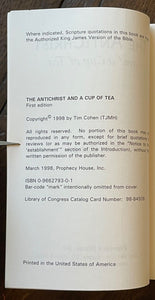 ANTICHRIST AND A CUP OF TEA - Cohen, 1st 1998 - SATAN WORLD ORDER UK MONARCHY