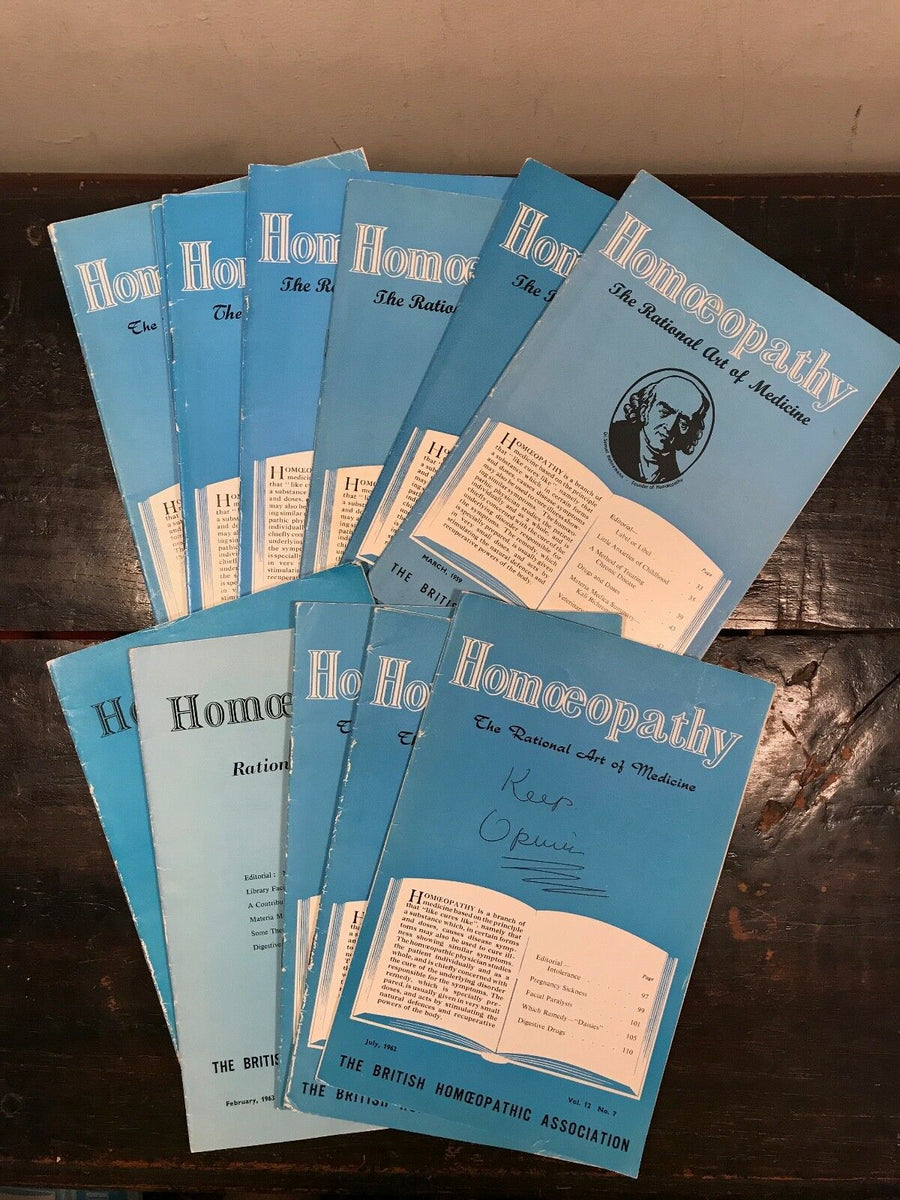 HOMOEOPATHY - BRITISH HOMOEOPATHIC ASSN JOURNALS - 14 Original Journal ...