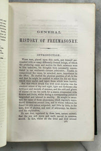 GENERAL HISTORY OF FREEMASONRY IN EUROPE - 1868 ANTIQUITY SECRET SOCIETY MASONIC