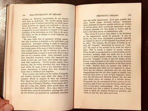 PSYCHOLOGY OF DREAMS - Walsh, 1920 - DREAMS NIGHTMARES PROPHECY MEANINGS