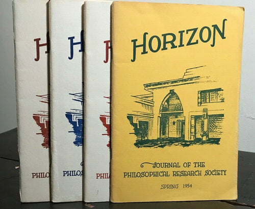 MANLY P. HALL - HORIZON JOURNAL - Full YEAR, 4 ISSUES, 1954 - PHILOSOPHY OCCULT