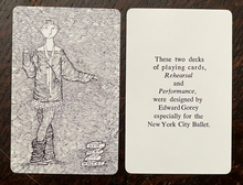 EDWARD GOREY - NEW YORK CITY NYC BALLET - Scarce DOUBLE DECK PLAYING CARDS