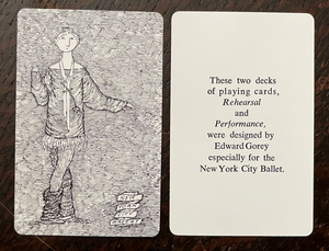 EDWARD GOREY - NEW YORK CITY NYC BALLET - Scarce DOUBLE DECK PLAYING CARDS
