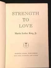 STRENGTH TO LOVE by DR. MARTIN LUTHER KING, JR. ~ 1st / 1st, 1963 HC/DJ