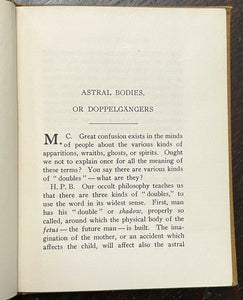 STUDIES IN OCCULTISM - H.P. Blavatsky, 1st 1910 - THEOSOPHY ASTRAL BODIES SOUL