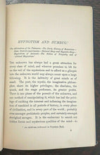 HYPNOTISM, MESMERISM AND THE NEW WITCHCRAFT - 1st 1893 MAGNETISM SUPERNATURAL