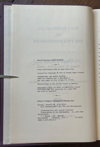THE CENTENARIAN - Arno Press/Balzac, 1st 1976 - SCIENCE FICTION ALCHEMY ETERNAL