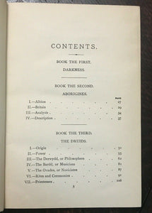 VEIL OF ISIS OR MYSTERIES OF THE DRUIDS - Reade, 1924 ANCIENT CELTS PAGAN RITES