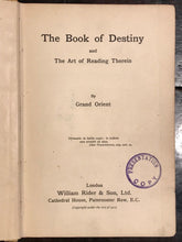 A.E. WAITE - THE BOOK OF DESTINY - 1st/1st 1912 - MAGIC DIVINATION GRIMOIRE