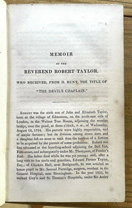 THE DEVIL'S PULPIT - Taylor, 1st 1831 - OCCULT DEVIL CHRIST PAGAN ANTI-CLERGY