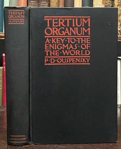 TERTIUM ORGANUM - Ouspensky, 1934 - SCIENCE OCCULT MYSTICISM UNIVERSE PHYSICS