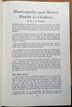 HOMOEOPATHY: BRITISH HOMOEOPATHIC ASSN - ALTERNATIVE NATURAL MEDICINE, Nov 1960