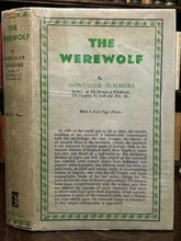THE WEREWOLF - Montague Summers - 1st Ed, 1933 OCCULT WITCHCRAFT LYCANTHROPY