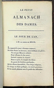 PETIT ALMANACH DES DAMES -1st 1818 - ALMANAC POETRY CALENDAR FABLES ILUSTRATED