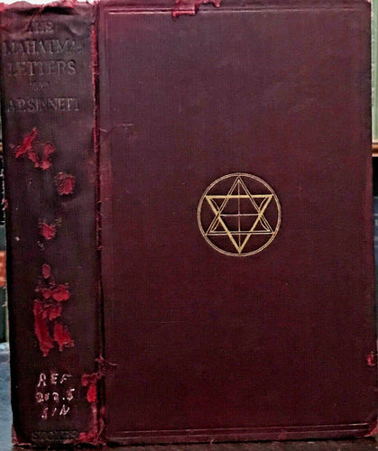 THE MAHATMA LETTERS - Barker, 1st 1924 THEOSOPHY THEOSOPHIST SPIRIT HIERARCHY