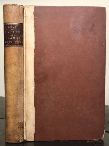 1861 - ELIPHAS LEVI - LA CLEF DES GRANDS MYSTERES 1st/1st KEY OF GREAT MYSTERIES