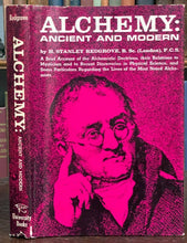 ALCHEMY: ANCIENT AND MODERN - Redgrove, 1969 - ALCHEMISTS MAGICK CHEMISTRY