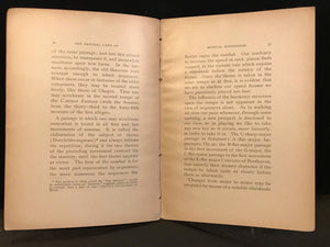 1894 NATURAL LAWS OF MUSICAL EXPRESSION - HANS SCHMITT - 1st/1st Music Physics