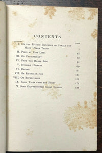 PEEPS INTO THE PSYCHIC WORLD - 1st 1915 - GHOSTS REINCARNATION OCCULT GEMSTONES