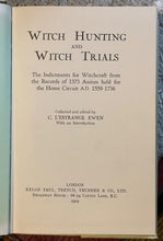 WITCH HUNTING AND WITCH TRIALS - 1971 - TRIALS TORTURE WITCHES WITCHCRAFT