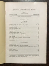 AMERICAN ORCHID SOCIETY BULLETIN, Original 1940-1941 Issues - LOT OF 7 Journals