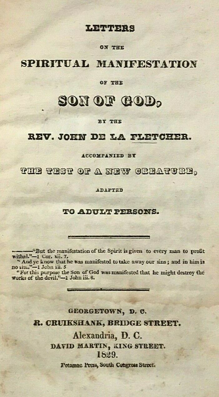 1829 LETTERS ON THE SPIRITUAL MANIFESTATION OF THE SON OF GOD - THEOLOGY CHRIST