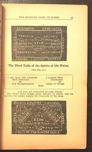 6th AND 7th BOOKS OF MOSES, OR MOSES' MAGICAL SPIRIT ART - MAGICK GRIMOIRE 1920s