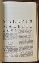 MALLEUS MALEFICARUM OF KRAMER & SPRENGER - 1988 WITCHES' HAMMER WITCHCRAFT SATAN