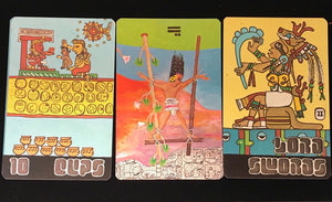 XULTUN TAROT - 1st Edition, 1976 - LAID OUT CARDS FORM MYAN MYTHOLOGY SCENCE