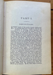 THE OCCULT SCIENCES - A.E. WAITE, 1923 - WHITE BLACK MAGICK TALISMANS DIVINATION