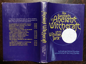 SECRETS OF ANCIENT WITCHCRAFT WITH WITCHES TAROT, 1st 1974 WICCA MAGICK GRIMOIRE