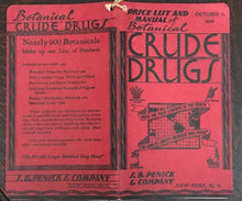CRUDE DRUGS PRICE LIST & BOTANICAL - DRUG HERBAL CATALOG For Manufacturers, 1936