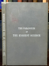 PARADOXES OF THE HIGHEST SCIENCE - Eliphas Levi, 1922 - KABBALAH RELIGION MAGICK