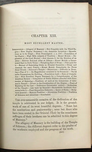 TRADITIONS OF FREEMASONRY - Pierson, 1st 1865 MASONIC RITUALS ANCIENT MYSTERIES