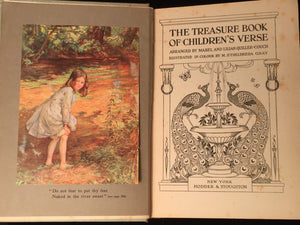 TREASURE BOOK OF CHILDREN'S VERSE M. Couch, Illust by E. Gray, 1st/1st Cir. 1910