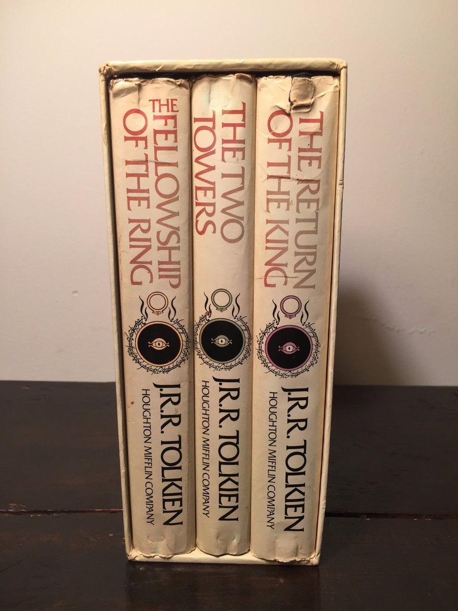 LORD OF THE RINGS TRILOGY, J.R.R. Tolkien 1965 Box Set HC/DJ Hobbit Fa ...