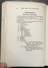 NEW LIGHT ON PSYCHOLOGY - Hull, 1st 1905 RARE PHRENOLOGY PROPHECY CHARACTER