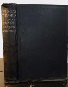 THE GREAT PYRAMID: ITS DIVINE MESSAGE - 1st/1st 1924 - ASTROLOGY ANCIENT EGYPT