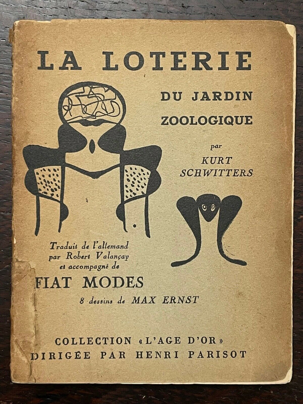 LA LOTERIE DU JARDIN ZOOLOGIQUE - Schwitters, 1st 1951 MAX ERNST DADA SURREALISM