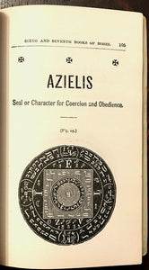 6th AND 7th BOOKS OF MOSES, OR MOSES' MAGICAL SPIRIT ART - MAGICK GRIMOIRE 1880s