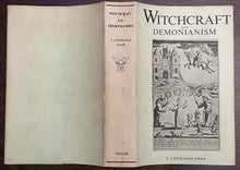 WITCHCRAFT AND DEMONIANISM - Ewen, 1970 - SATAN DEVIL DEMONS WITCHES PERSECUTION